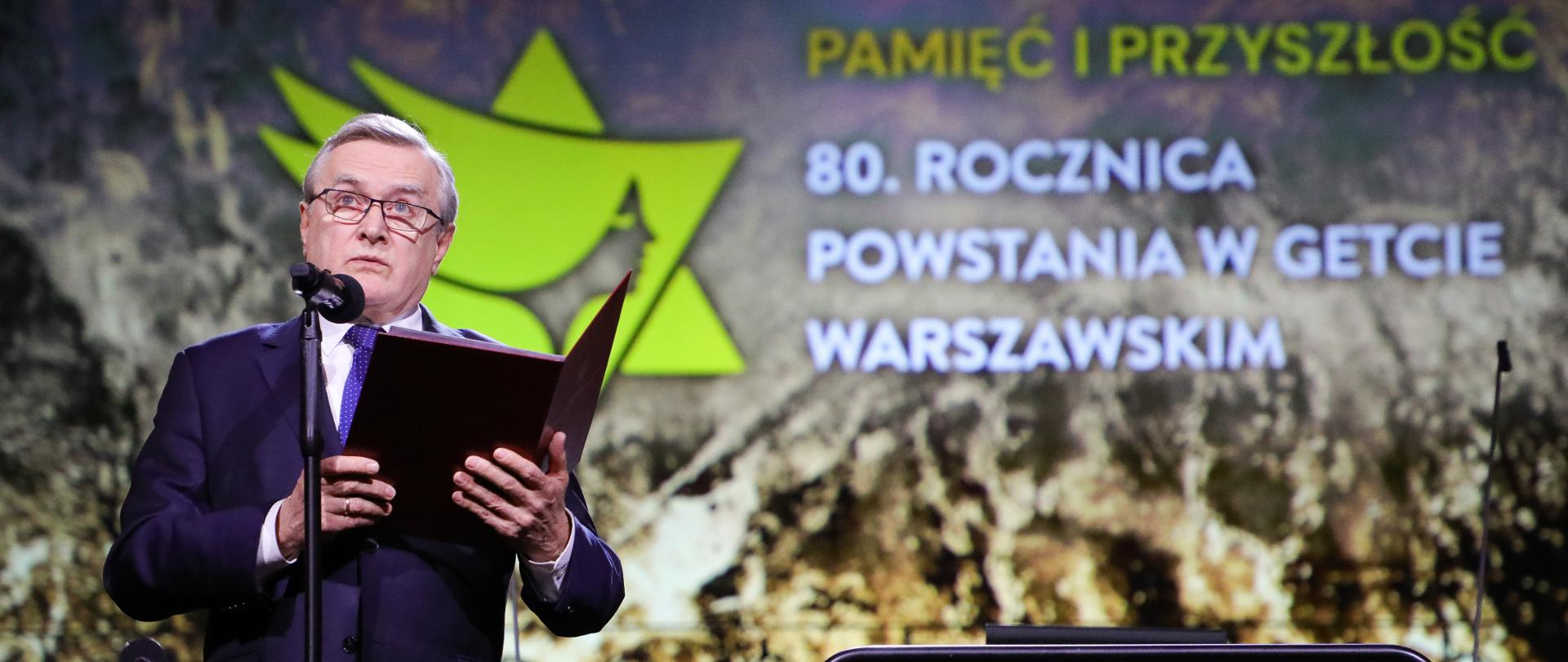 „Pamięć i przyszłość” – koncert z okazji 80. rocznicy powstania w getcie warszawskim w Teatrze Wielkim – Operze Narodowej, fot. Danuta Matloch