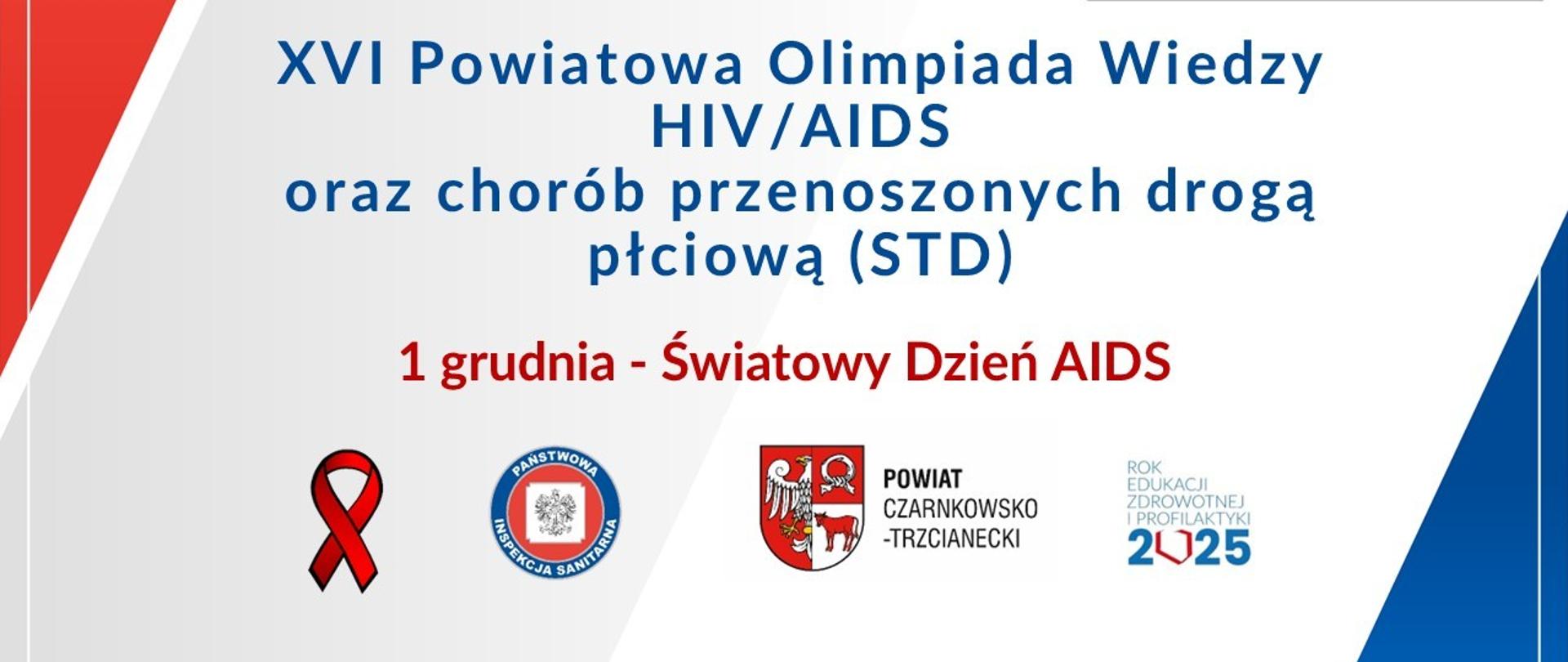 XVI Powiatowa Olimpiada Wiedzy HIV/AIDS oraz chorób przenoszonych drogą płciową (STD)