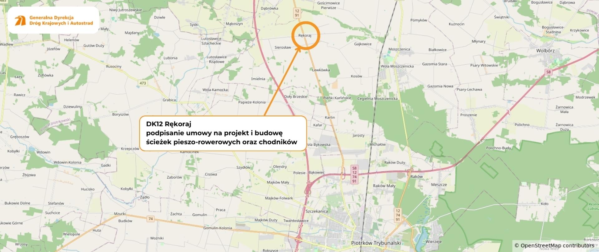 Rękoraj - mapka- podpisanie umowy