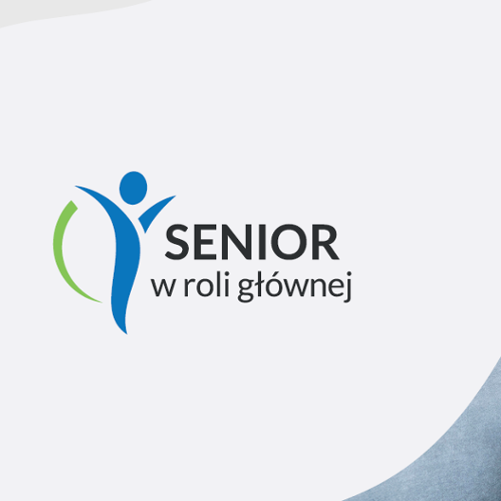 Na środku strony napis Senior w roli głównej. 