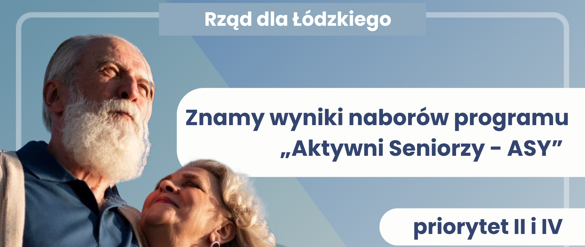Grafika - znamy wyniki naboru programu "Aktywni Seniorzy - ASY" - priorytet II i IV