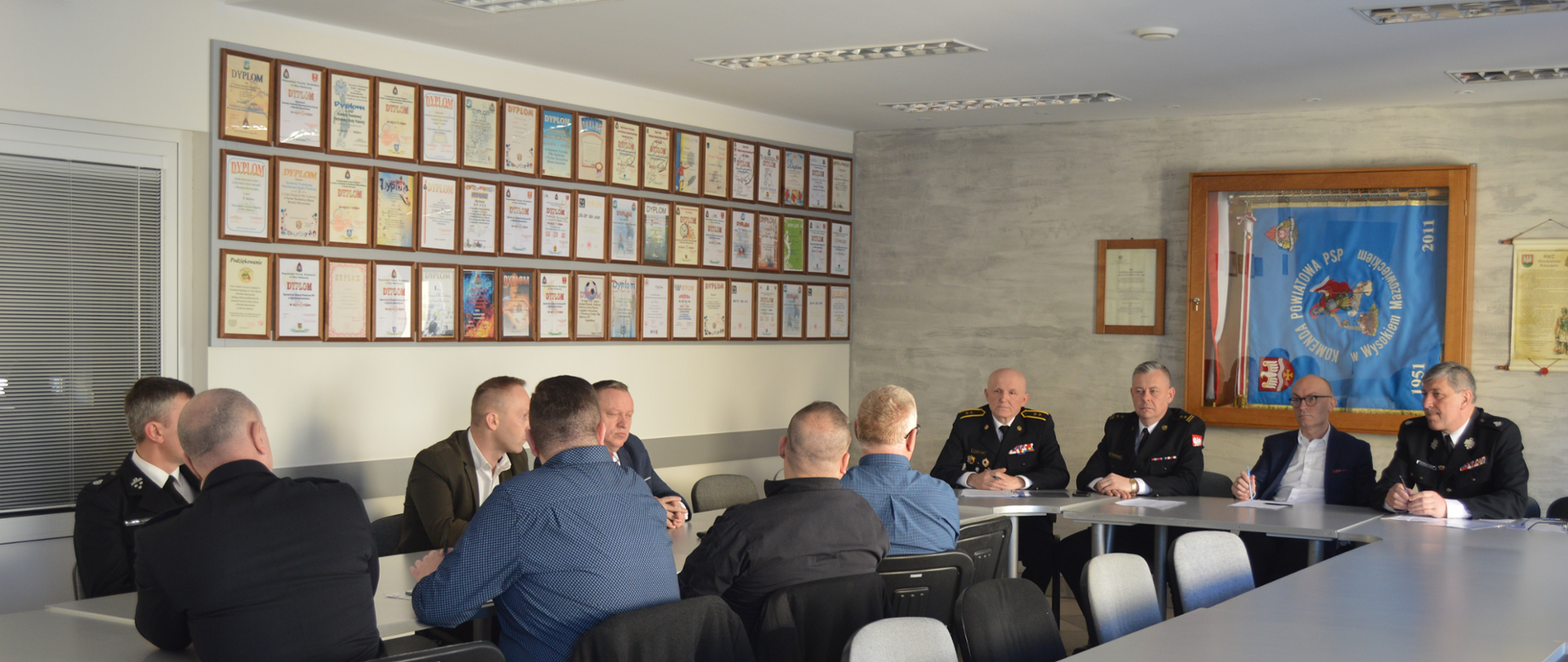 Posiedzenie Zarządu Oddziału Powiatowego ZOSP RP w Wysokiem Mazowieckiem