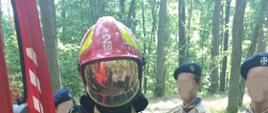 Wizyta strażaków podczas wypoczynku letniego