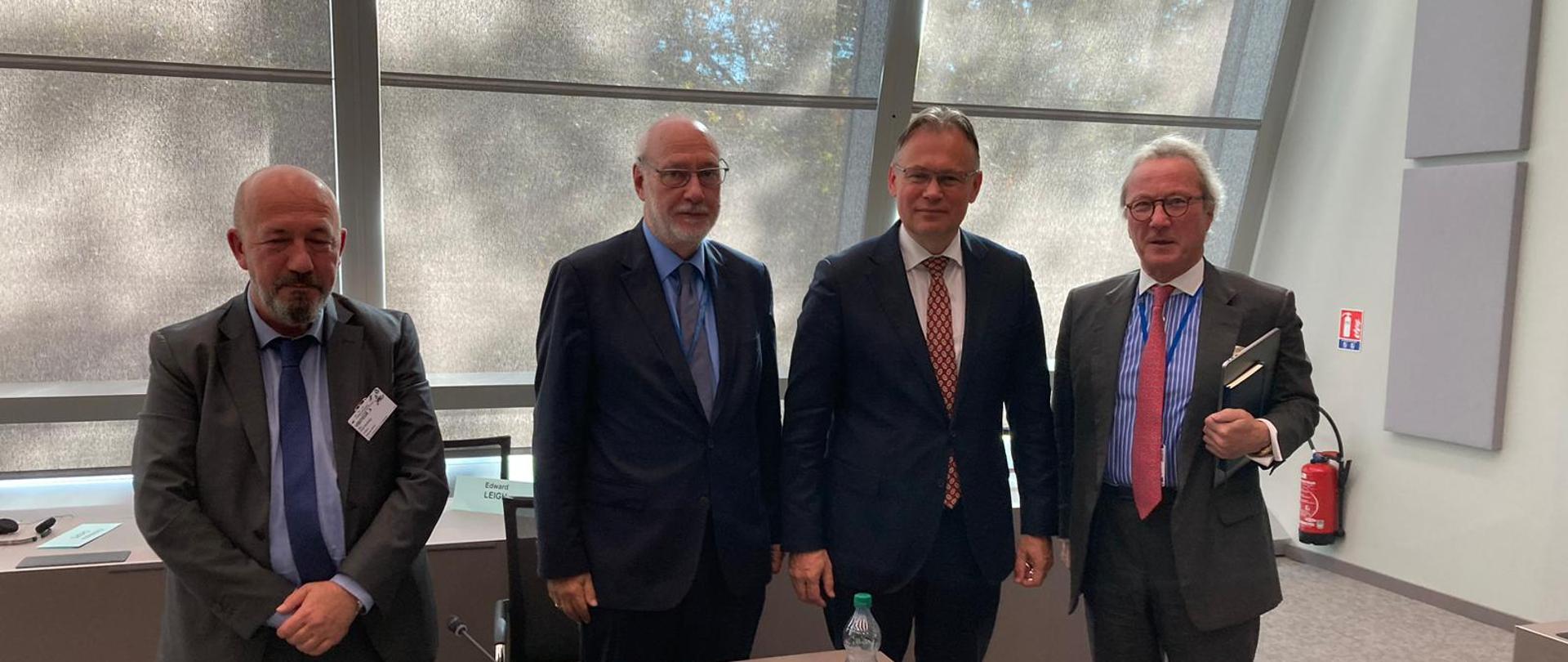 Sekretarz Stanu Arkadiusz Mularczyk podczas sesji Komisji Prawnej Zgromadzenia Parlamentarnego Rady Europy