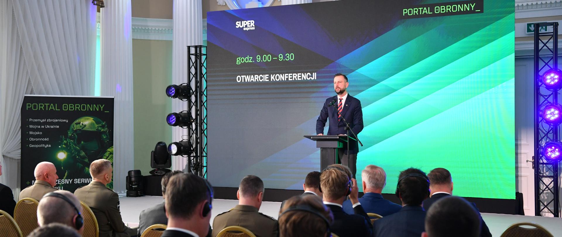 Wicepremier W. Kosiniak-Kamysz na konferencji „Zdolności Marynarki RP i ochrona infrastruktury krytycznej na Bałtyku. Bezpieczeństwo w dobie zagrożeń konwencjonalnych i hybrydowych”