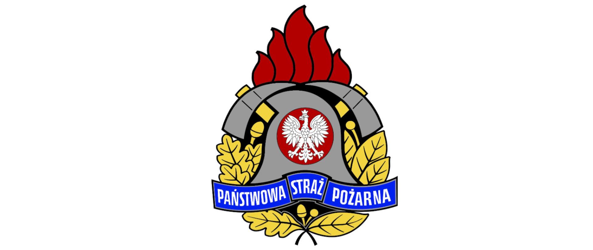 Zdjęcie przedstawia logo Państwowej Straży Pożarnej.