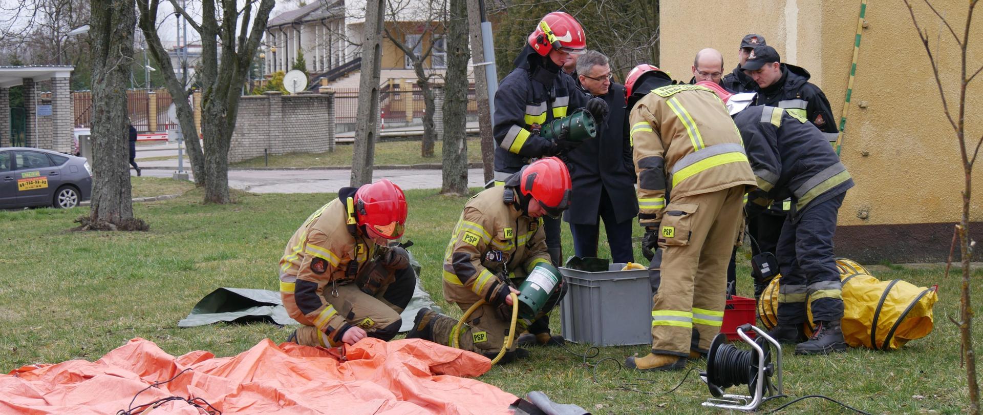 Ćwiczenia PSP w związku z koronawirusem