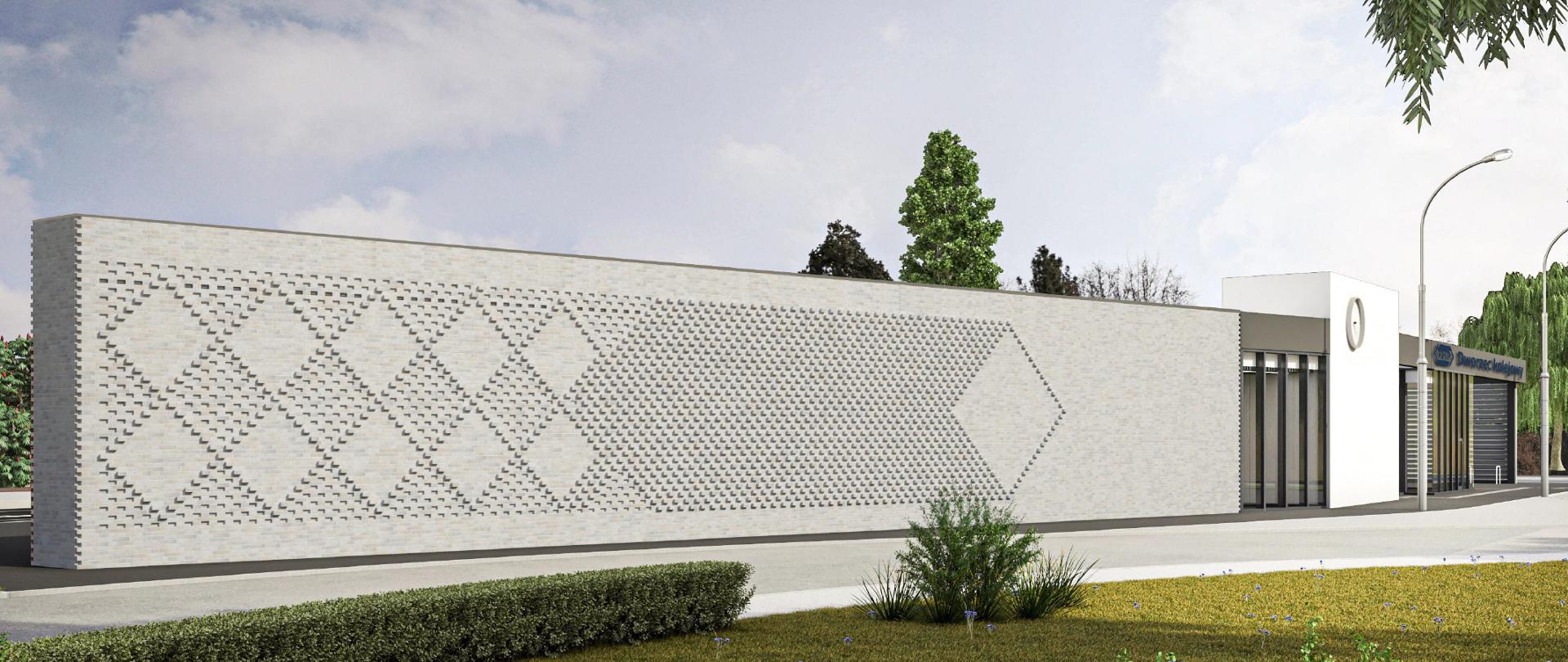 Dworzec w Pruszczu Gdańskim - elewacja zewnętrzna