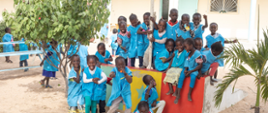 Poprawa warunków nauczania w przedszkolu Sainte Angèle Merici i szkoły podstawowej Saint Charbel Makhlouf w mieście Sandiara fot. Amb.RP w Dakarze
