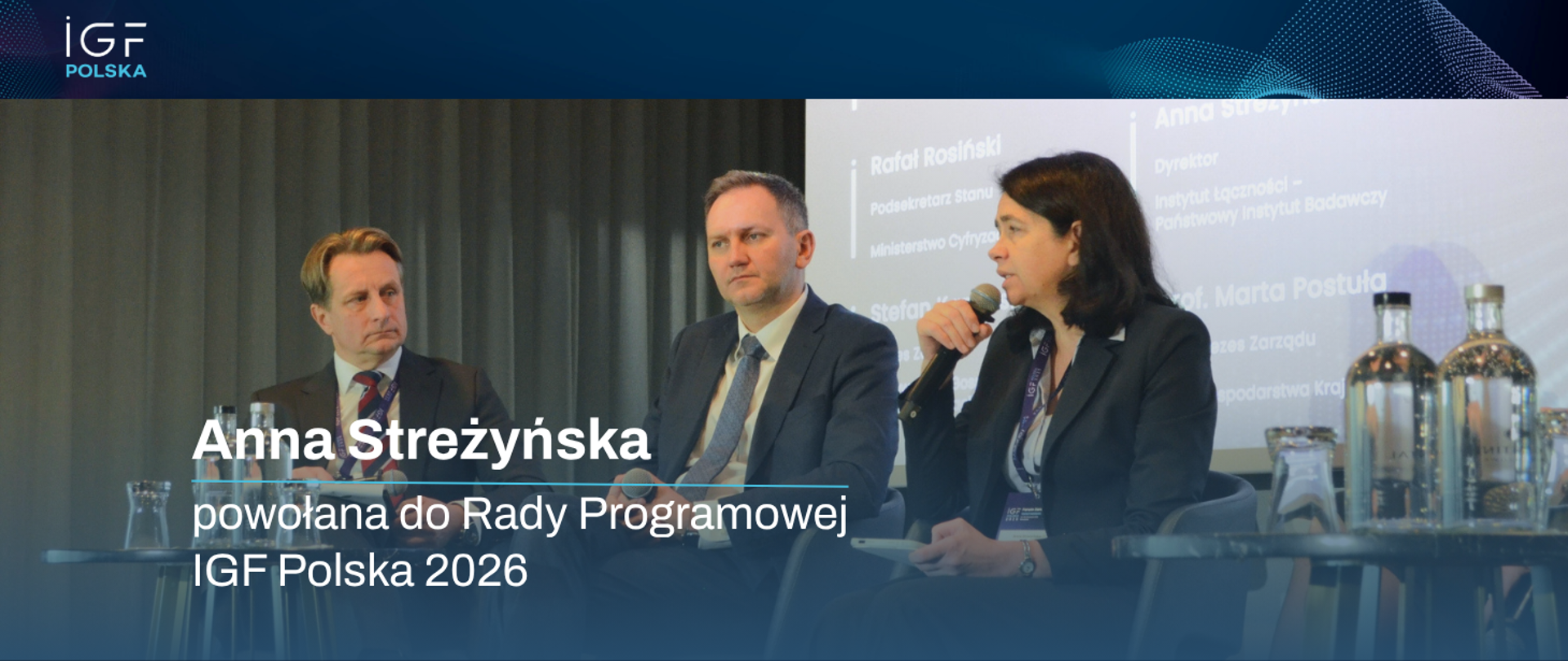 Anna Streżyńska, Krzysztof Szubert i Rafał Rosiński podczas debaty