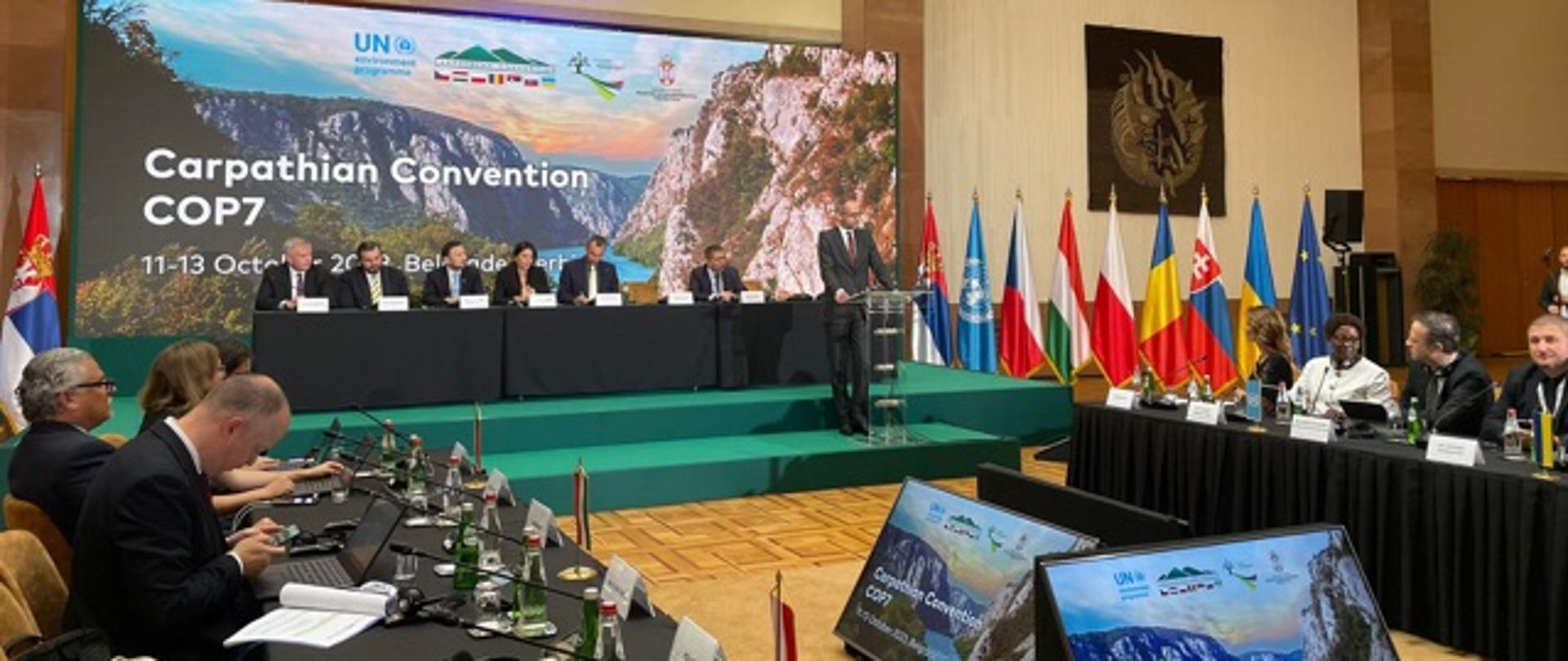W trakcie 7. posiedzenia Konferencji Stron Konwencji o ochronie i zrównoważonym rozwoju Karpat (COP7), które odbyło się 13.10 w Belgradzie nastąpiło przekazanie przez Polskę Prezydencji Konwencji Karpackiej na rzecz Serbii.
