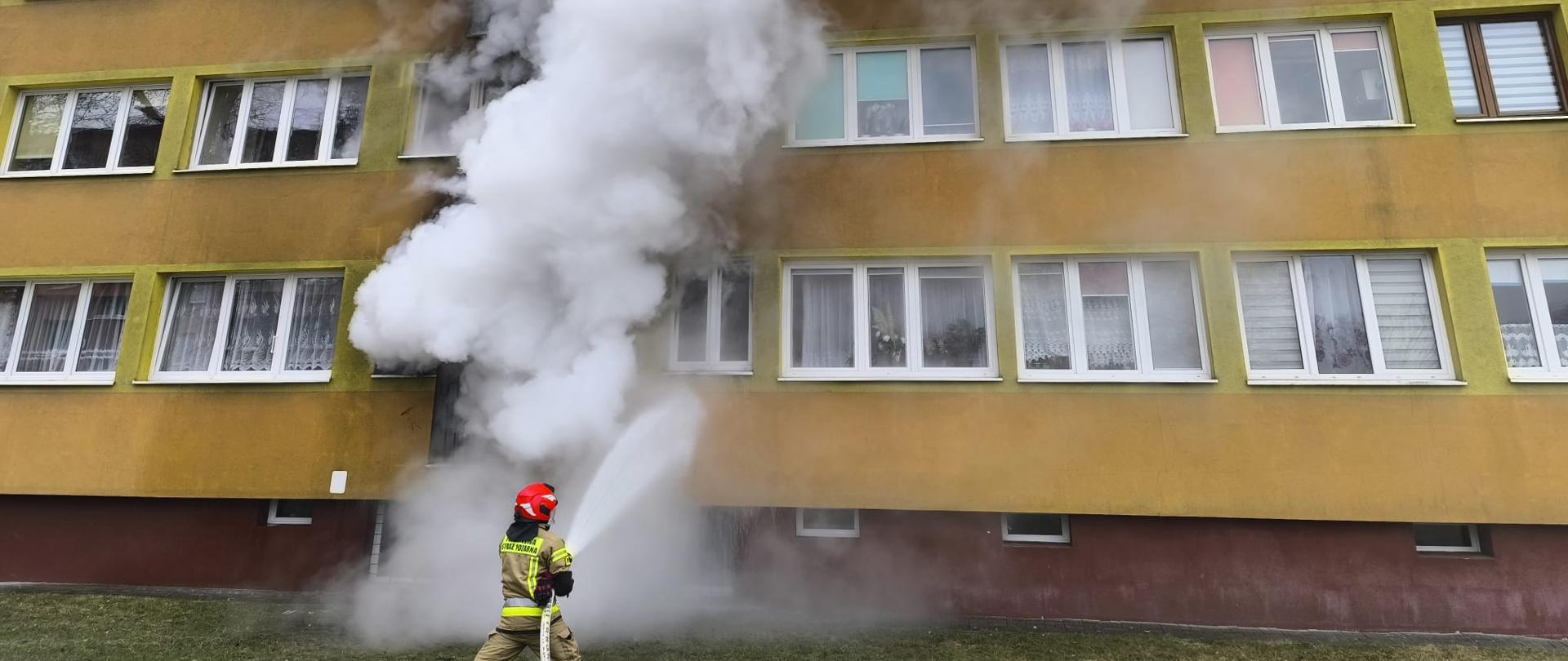 Tragiczny pożar mieszkania na ul. Wieniawskiego w Jaworze
