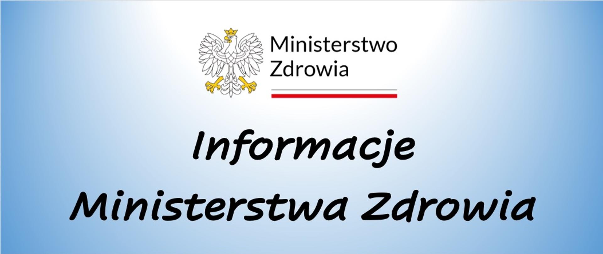 Informacje Ministerstwa Zdrowia