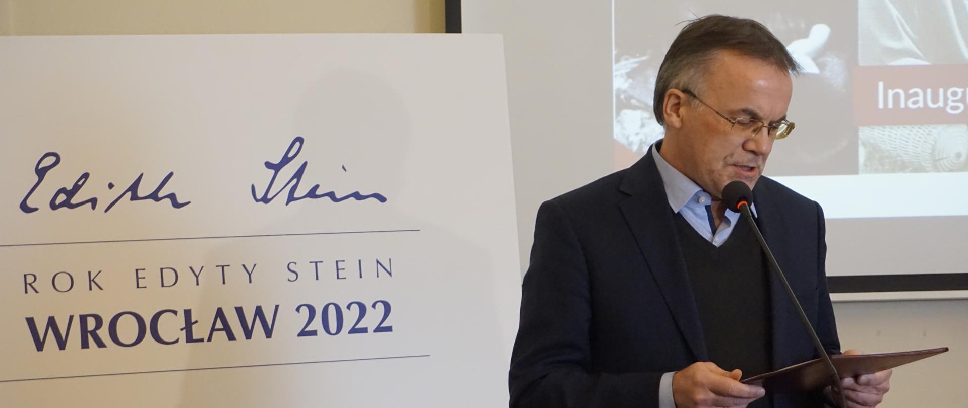 Wiceminister Jarosław Sellin wziął udział w inauguracji Roku Edyty Stein, fot. Marcin Bradke