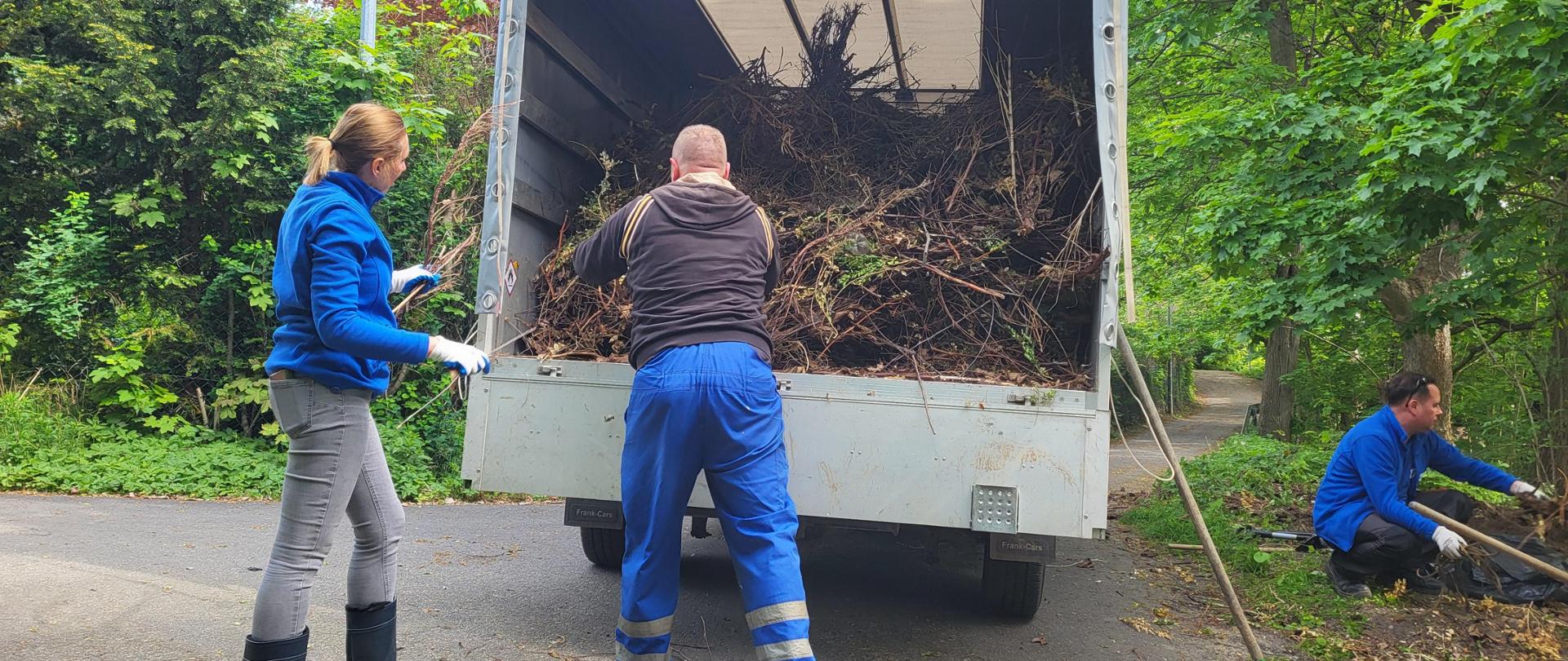 Akcje sprzątania podjęte na terenie Zarządu Zlewni w Lwówku Śląskim.