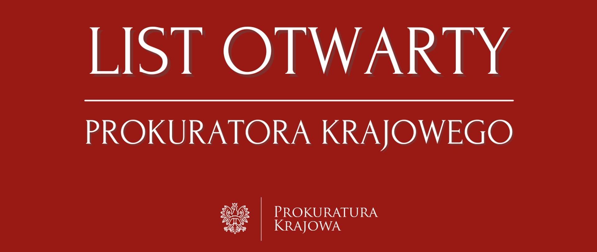 listo otwarty Prokuratora Krajowego 