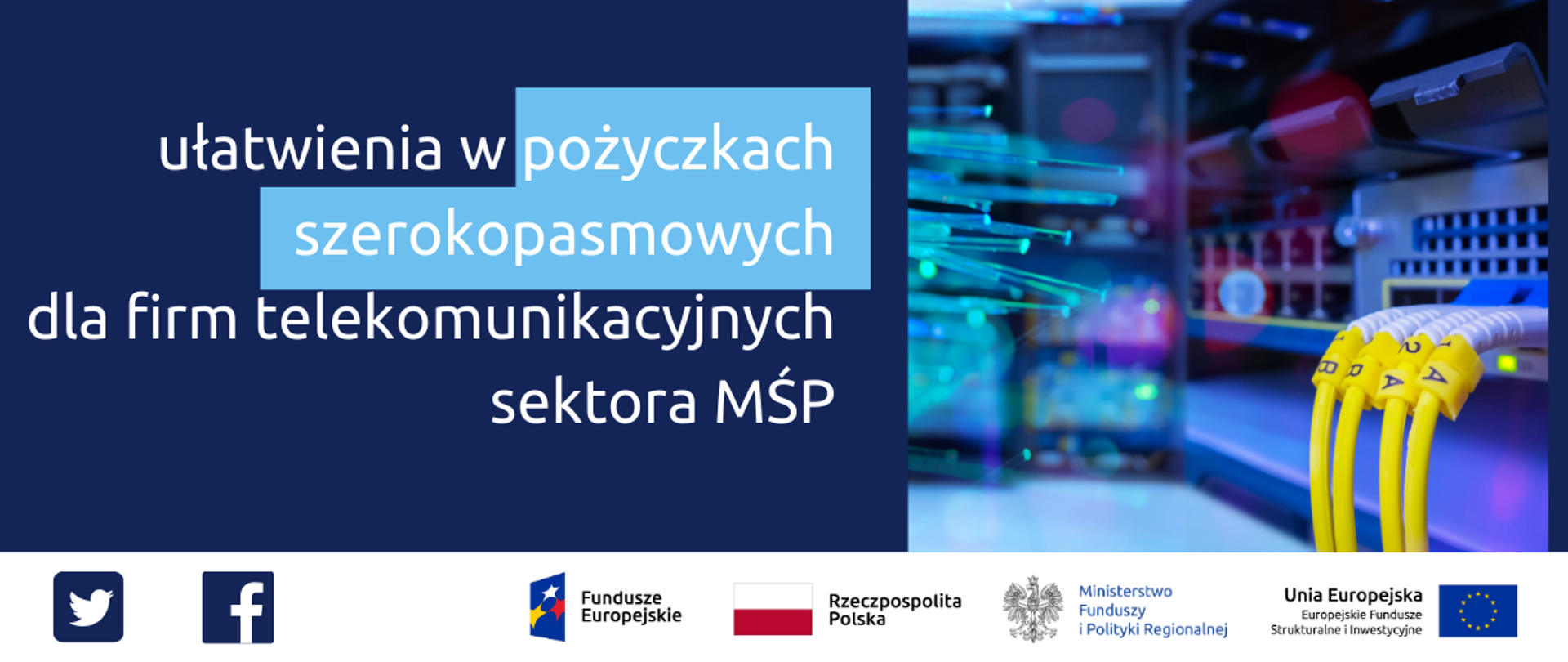 infografika przedstawia tekst o pożyczkach i zdjęcie serwera