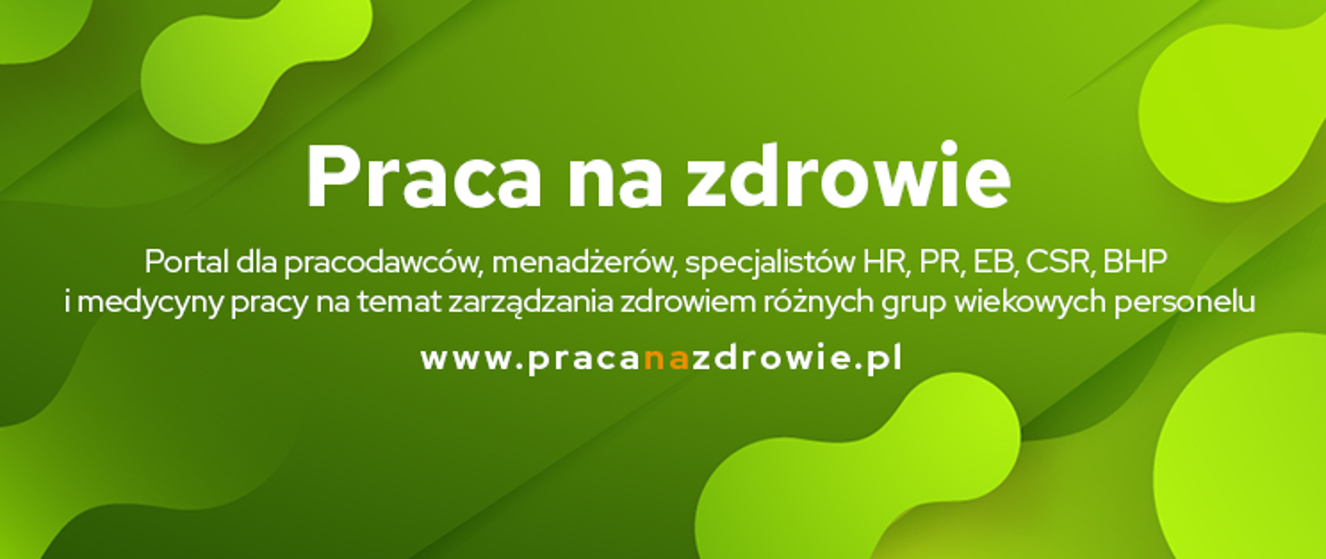 logo kampanii o nazwie "praca na zdrowie"