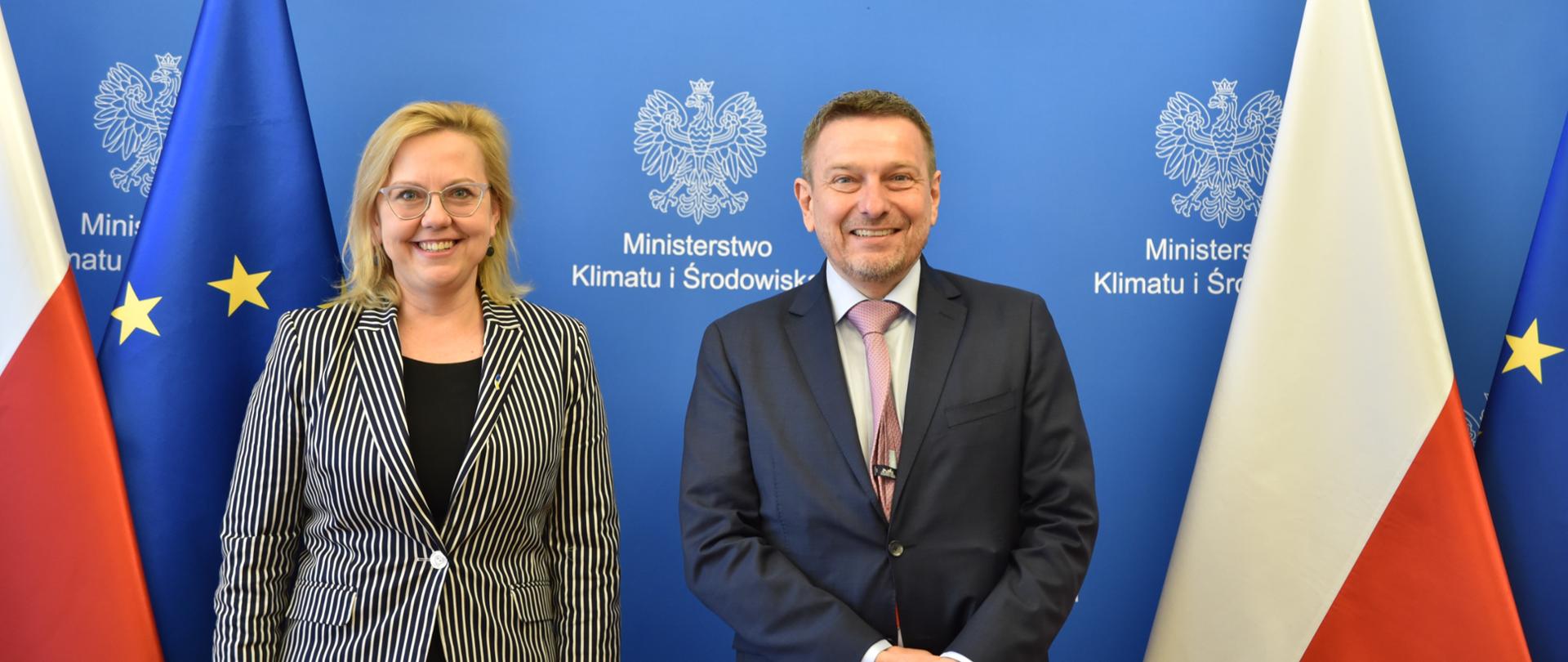 Minister Anna Moskwa na spotkaniu z Ambasadorem Królestwa Danii w Polsce