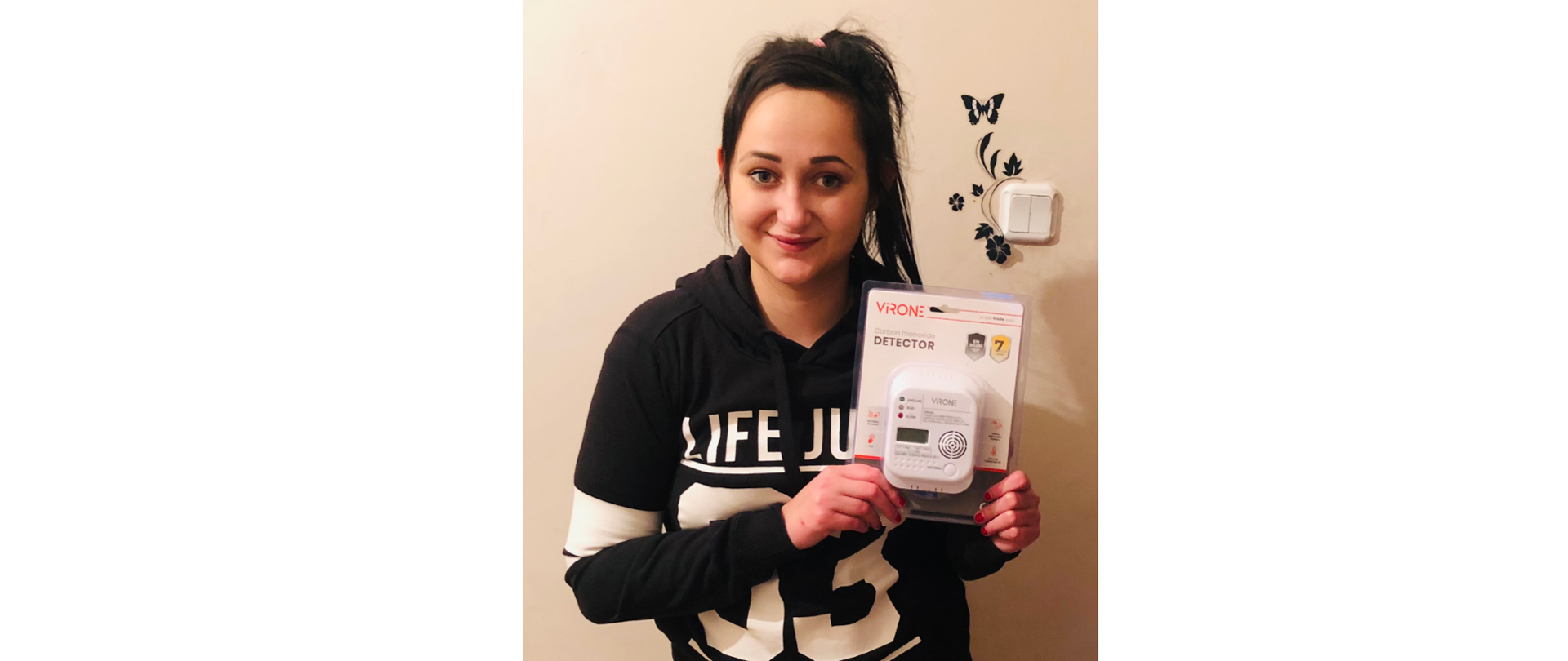 Przekazanie czujki tlenku węgla użytkownikowi mieszkania, w którym doszło do zadymienia w skutek niesprawnych kanałów wentylacyjnych