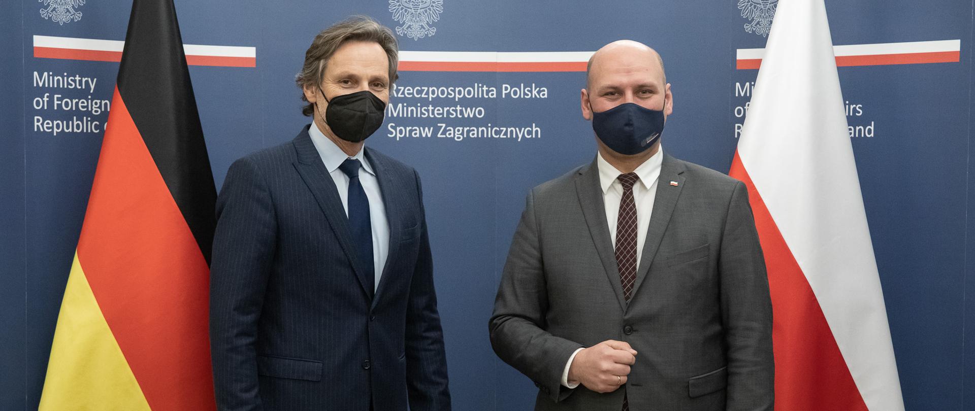 Wiceminister Szymon Szynkowski vel Sęk spotkał się z doradca kanclerza Republiki Federalnej Niemiec ds. polityki zagranicznej i bezpieczeństwa, Jensem Plötnerem