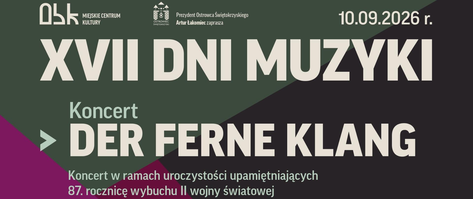 białe litery na szaro-fioletowym tle