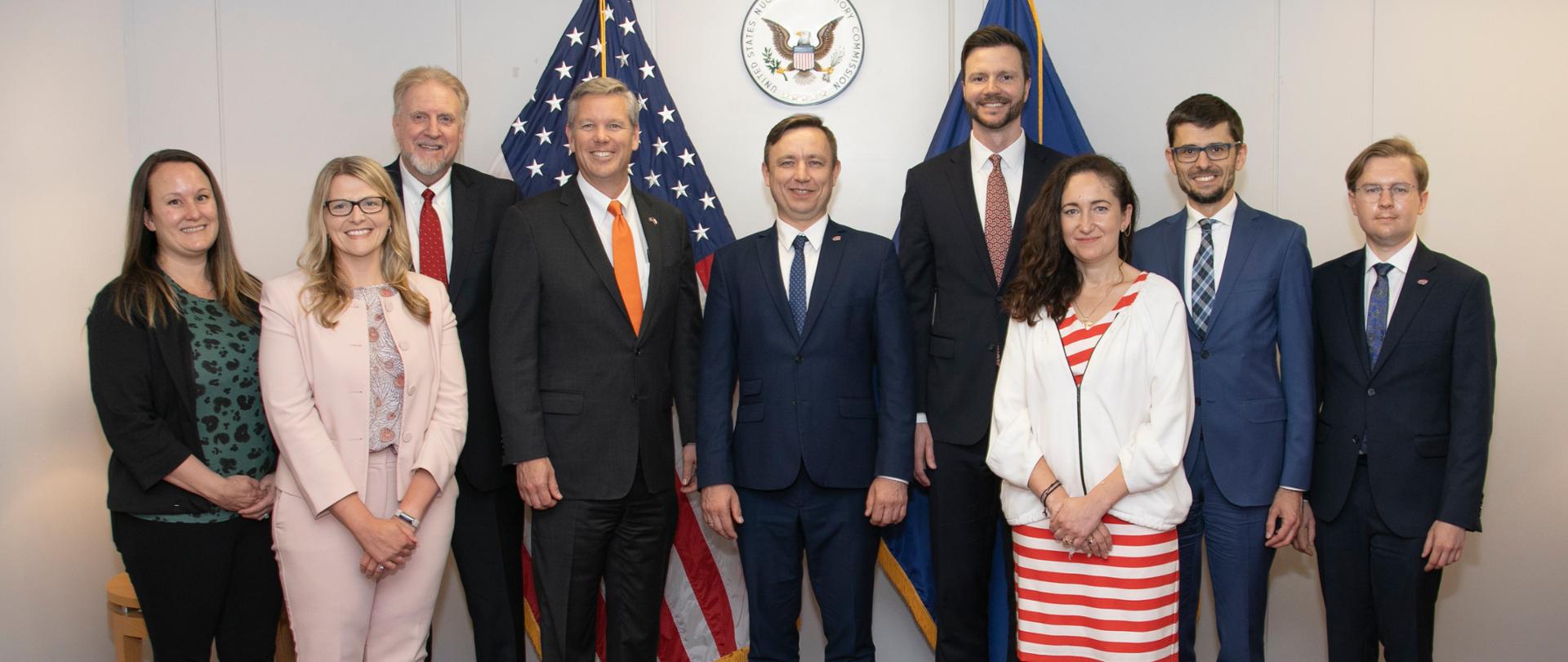 Przedstawiciele Komisji Dozoru Jądrowego Stanów Zjednoczonych Ameryki (US NRC) i Państwowej Agencji Atomistyki oraz Ambasady RP w Waszyngtonie