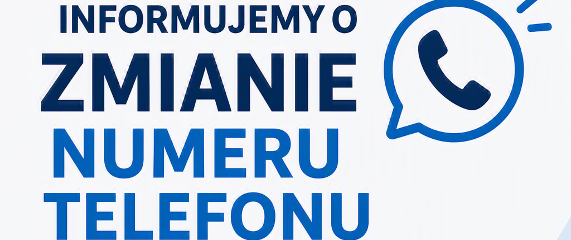 Zmiana numeru telefonu