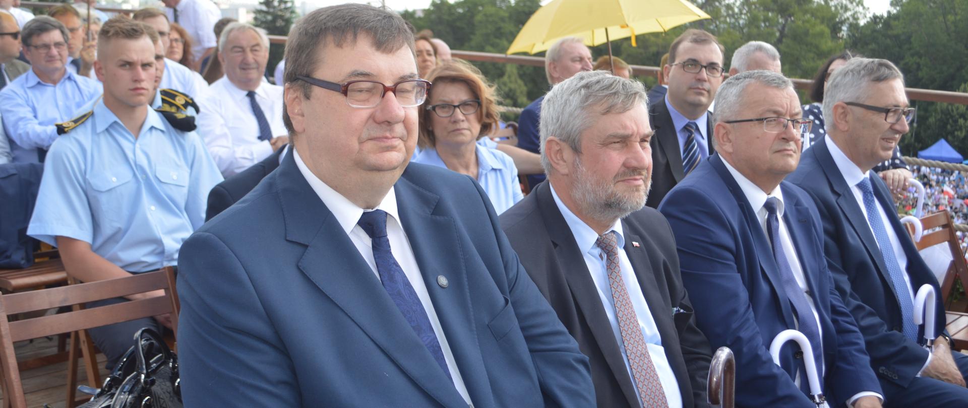 Minister J.K. Ardanowski i sekretarz stanu Sz. Giżynski podczas XXVII pielgrzymki Radia Maryja