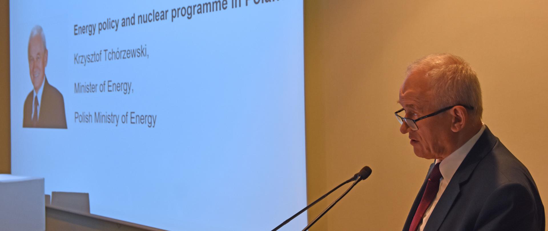 Minister Krzysztof Tchórzewski na Nuclear Spotlight Poland