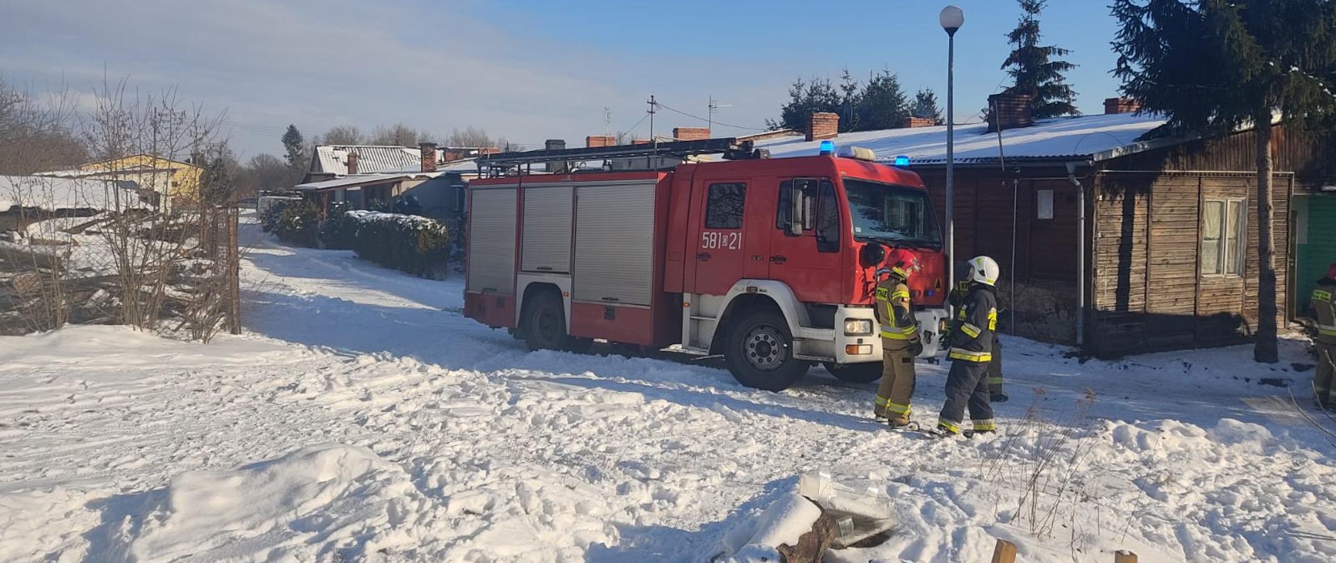 Pożar budynku mieszkalnego