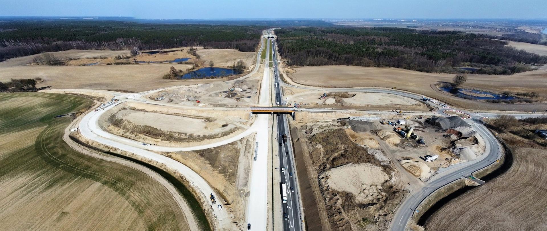 Węzeł Sartowice w budowie