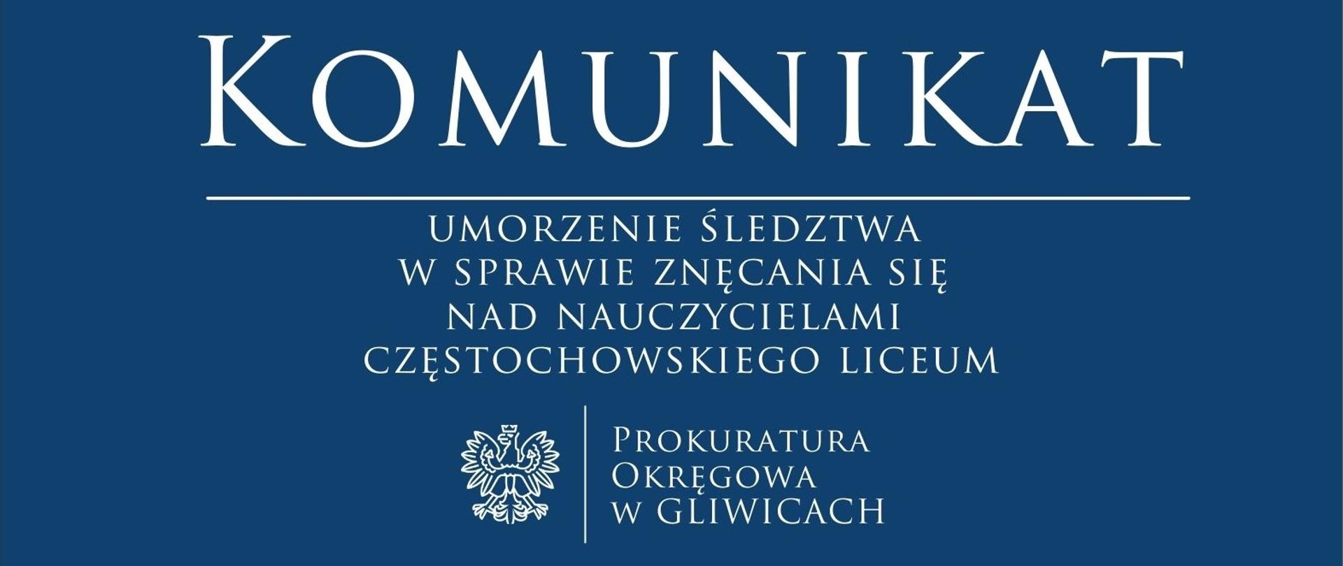 Umorzenie śledztwa w sprawie znęcania się nad nauczycielami częstochowskiego liceum
