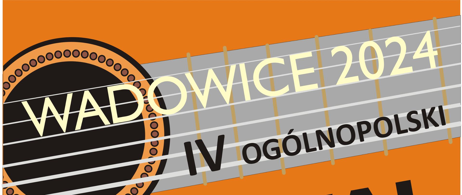 Ogólnopolski Festiwal Gitarowy - Wadowice 2024, który odbędzie się od 12 do 14 kwietnia 2024 roku.