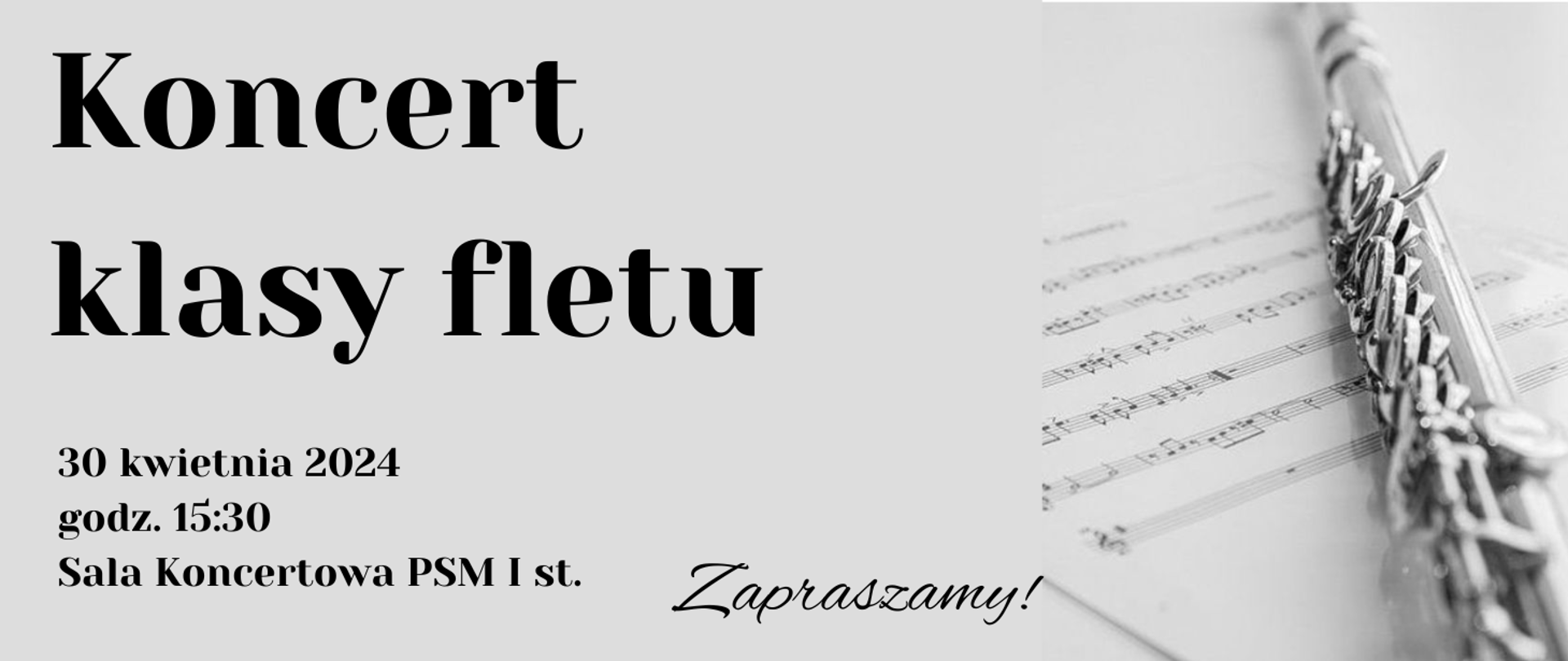Koncert klasy fletu