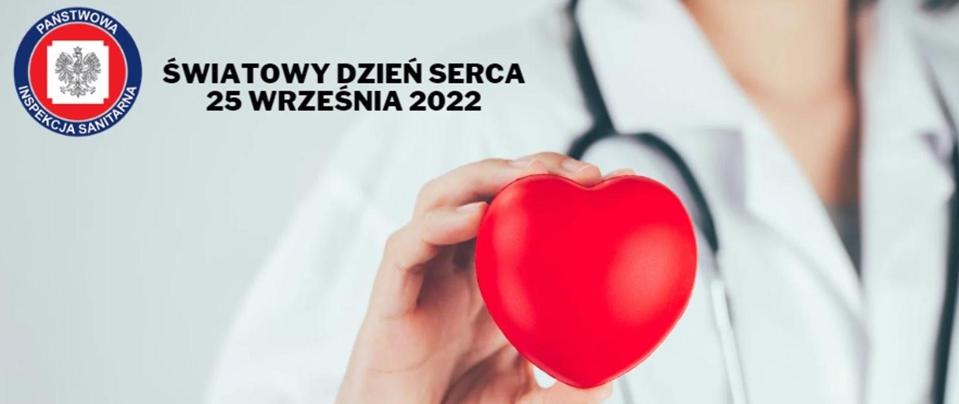 Czerwone serce w ręku