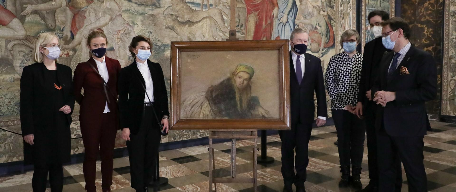Odzyskany przez MKiDN pastel Leona Wyczółkowskiego wrócił na Wawel, fot. Danuta Matloch