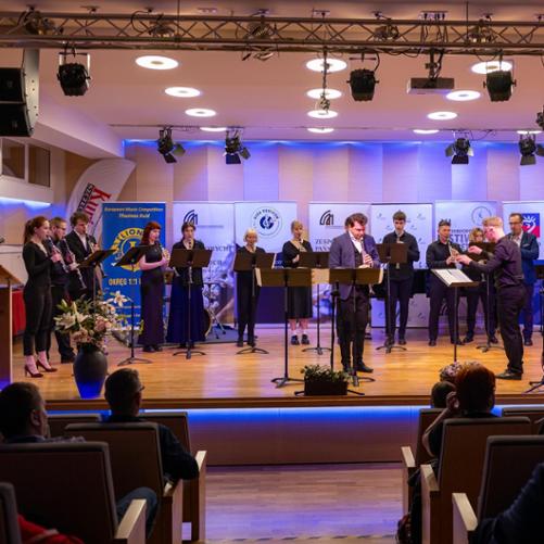Zdjęcie przedstawia uczestników XI Zachodniopomorskiego Festiwalu Klarnetowego