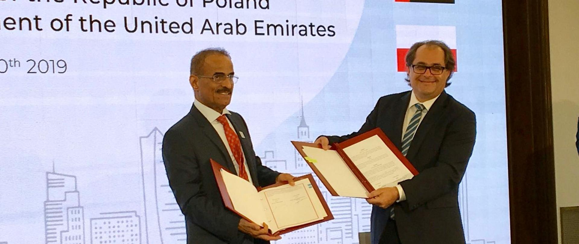 Podpisanie umowę o ułatwieniach w handlu i transporcie morskim między Polską a ZEA