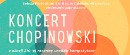 Koncert Chopinowski w SM II w 216 rocznicę urodzin.
