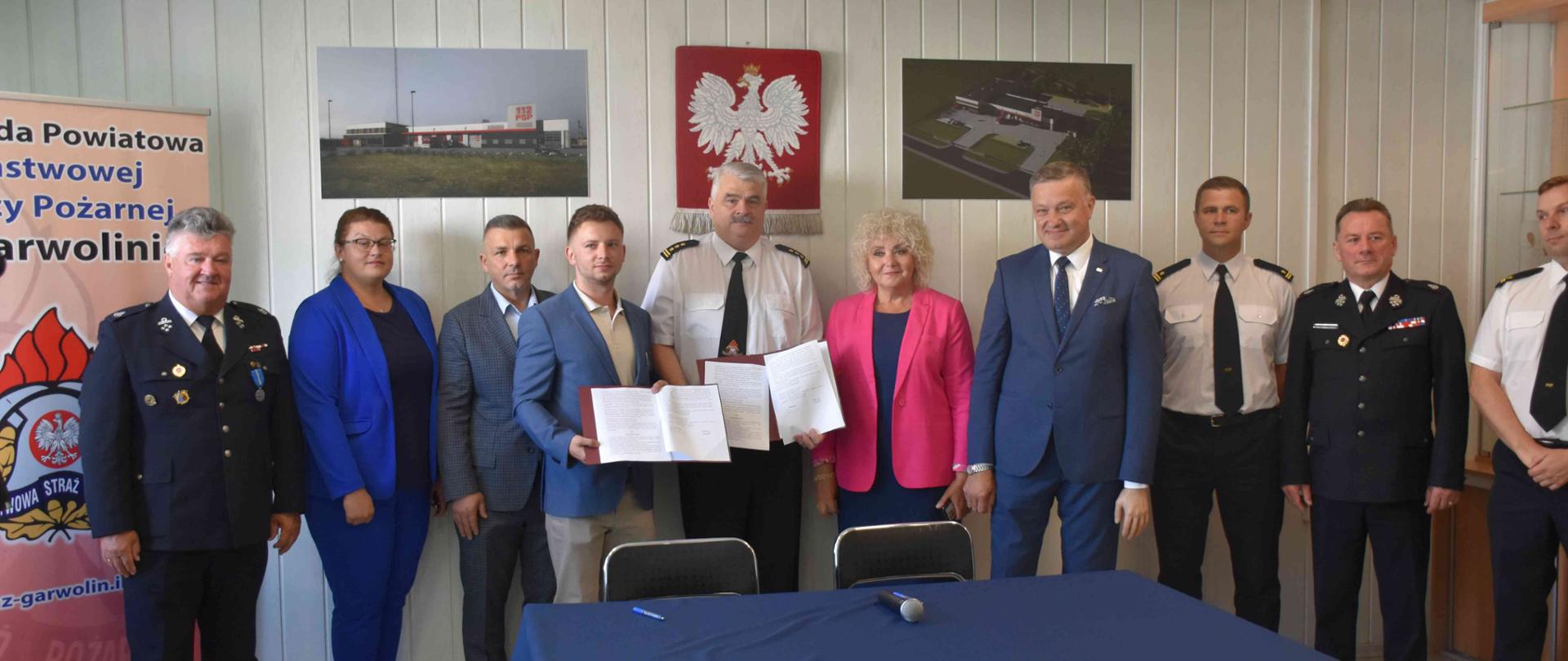 Podpisanie umowy na realizację I etapu budowy nowej siedziby KP PSP Garwolin