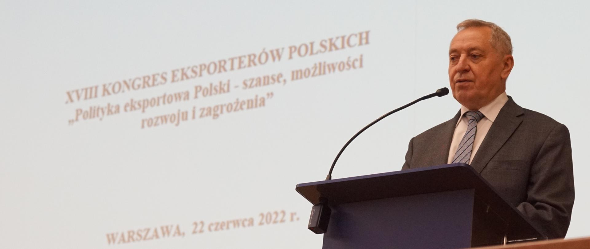 Wicepremier, minister rolnictwa i rozwoju wsi Henryk Kowalczyk podczas wypowiedzi