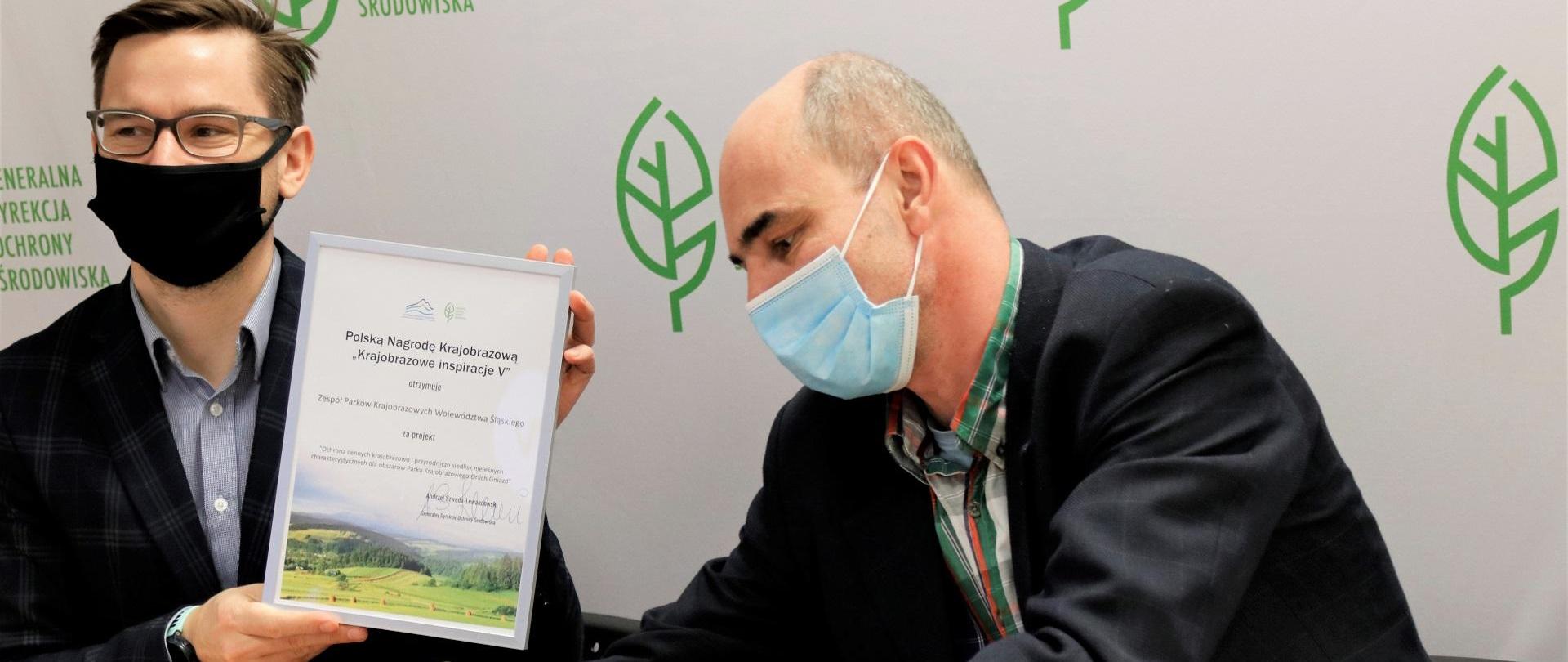 Generalny Dyrektor Ochrony Środowiska wręczył statuetkę Polskiej Nagrody Krajobrazowej