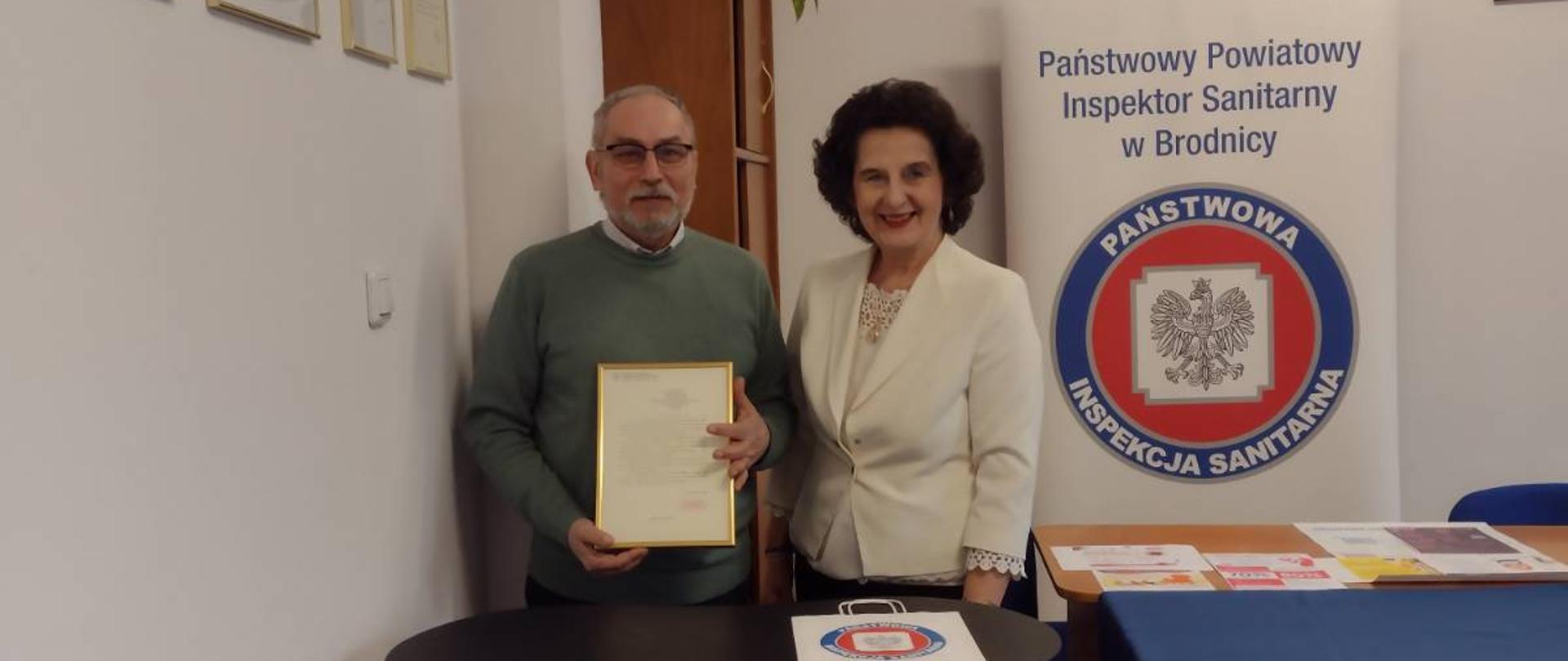 Spotkanie Państwowego Powiatowego Inspektora Sanitarnego w Brodnicy z Naczelnikiem Wydziału Bezpieczeństwa i Zarządzania Kryzysowego Starostwa Powiatowego w Brodnicy 