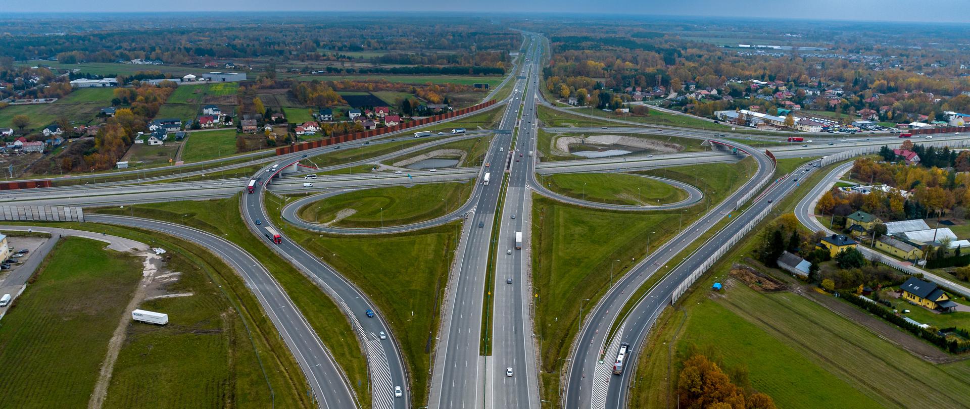 S17 węzeł Lubelska, skrzyżowanie z A2 i S2