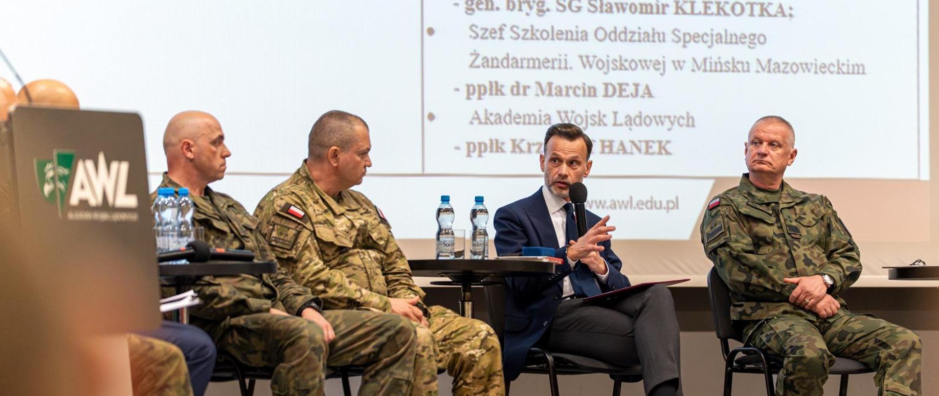 Konferencja "Współpraca instytucjonalna w sytuacjach kryzysowych" zorganizowana przez Akademię Wojsk Lądowych we Wrocławiu