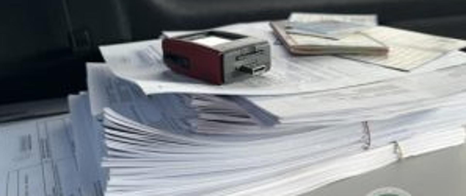 Materiał dowodowy zebrany podczas kontroli