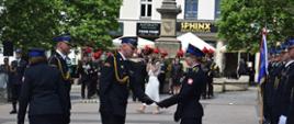 Uroczyste obchody Dnia Strażaka na rybnickim rynku