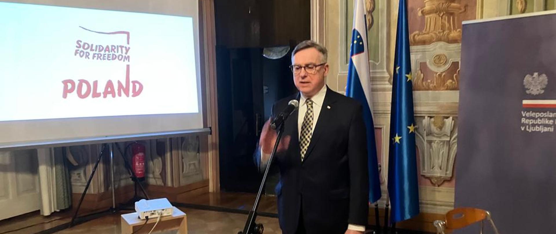 Wystąpienie Ambasadora Krzysztofa Olendzkiego podczas wieczoru solidarności z Ukrainą 