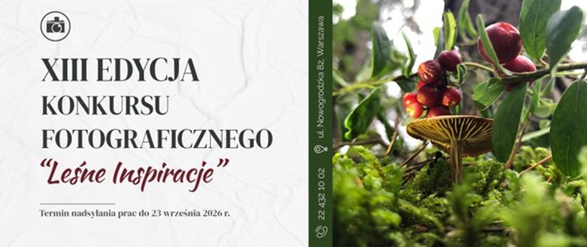 XIII Edycja Konkursu Fotograficznego "Leśne Inspiracje"